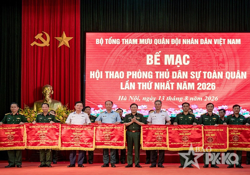 Qu&acirc;n chủng Ph&ograve;ng kh&ocirc;ng-Kh&ocirc;ng qu&acirc;n gi&agrave;nh giải ba to&agrave;n đo&agrave;n tại Hội thao Ph&ograve;ng thủ d&acirc;n sự to&agrave;n qu&acirc;n năm 2026