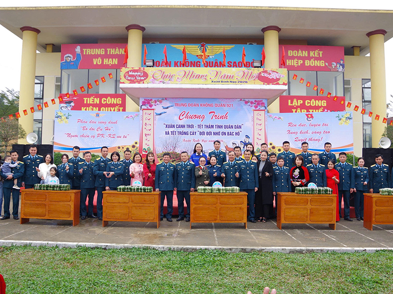 Trung đo&agrave;n Kh&ocirc;ng qu&acirc;n 921 tổ chức Chương tr&igrave;nh &ldquo;Xu&acirc;n canh trời - Tết thắm t&igrave;nh qu&acirc;n d&acirc;n&rdquo; Xu&acirc;n B&iacute;nh Ngọ - 2026