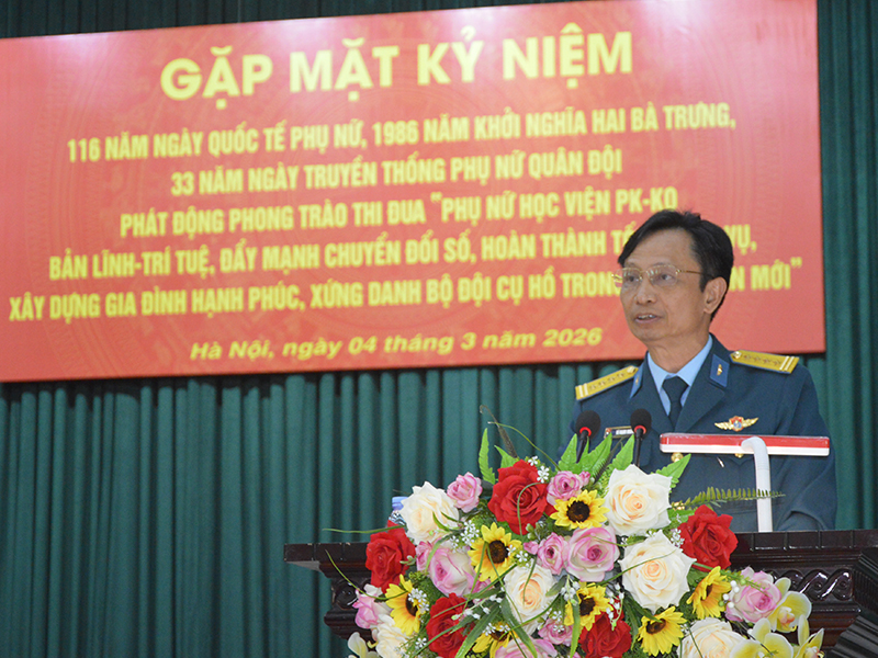 C&aacute;c đơn vị trong Qu&acirc;n chủng Ph&ograve;ng kh&ocirc;ng - Kh&ocirc;ng qu&acirc;n gặp mặt kỷ niệm 116 năm Ng&agrave;y Quốc tế Phụ nữ 8-3