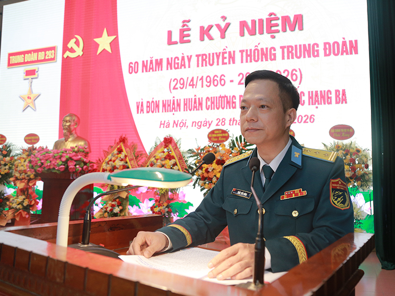 Trung đoàn 293 kỷ niệm 60 năm Ngày truyền thống và đón nhận Huân chương Bảo vệ Tổ quốc hạng Ba