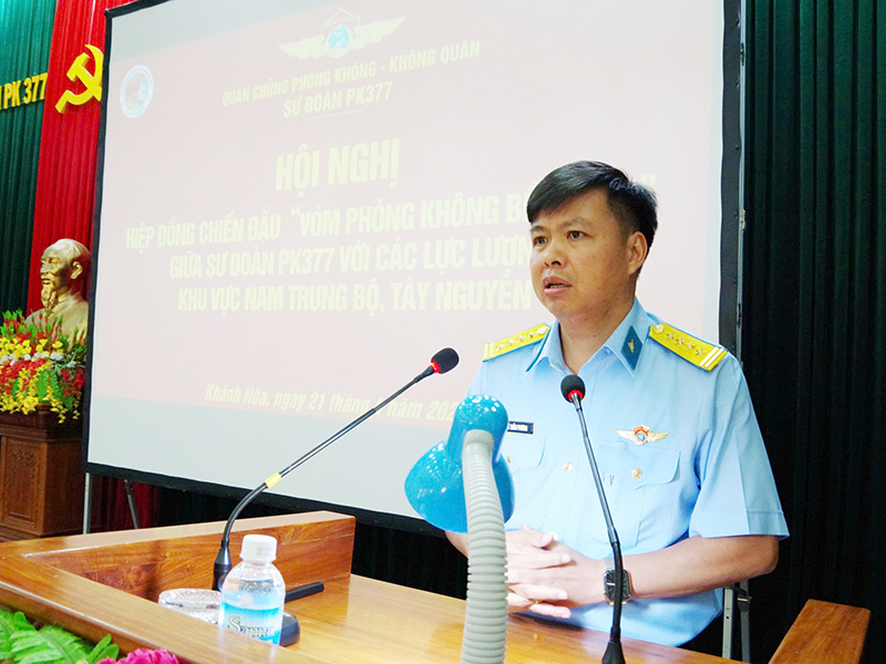 C&aacute;c đơn vị miền Trung v&agrave; miền Nam tổ chức Hội nghị hiệp đồng chiến đấu &ldquo;V&ograve;m ph&ograve;ng kh&ocirc;ng bền vững&rdquo;