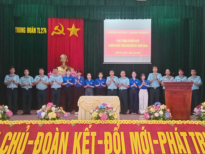 Đo&agrave;n cơ sở Trung đo&agrave;n 274 ph&aacute;t động &ldquo;Chiến dịch Thanh ni&ecirc;n t&igrave;nh nguyện H&egrave;&rdquo;