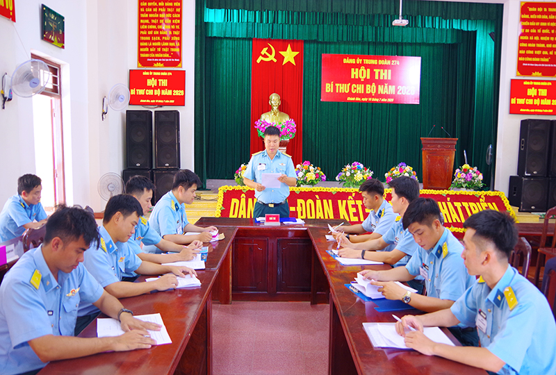 Đảng ủy Trung đo&agrave;n 274 tổ chức Hội thi B&iacute; thư chi bộ năm 2026
