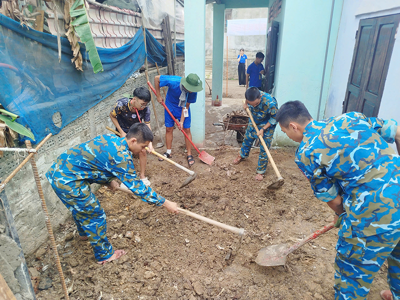 Tuổi trẻ Trung đo&agrave;n 282 lan tỏa tinh thần xung k&iacute;ch, t&igrave;nh nguyện