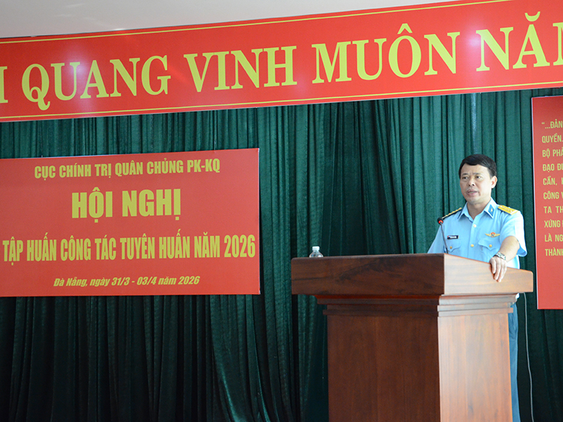 Qu&acirc;n chủng Ph&ograve;ng kh&ocirc;ng - Kh&ocirc;ng qu&acirc;n tổ chức Hội nghị tập huấn c&ocirc;ng t&aacute;c tuy&ecirc;n huấn 2026