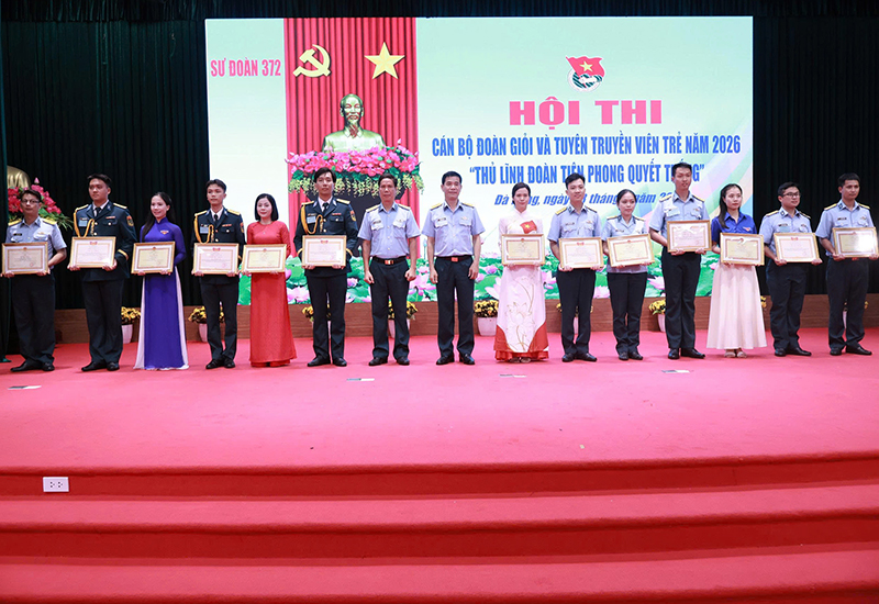 Sư đo&agrave;n 372 tổ chức Hội thi C&aacute;n bộ đo&agrave;n giỏi v&agrave; Tuy&ecirc;n truyền vi&ecirc;n trẻ năm 2026