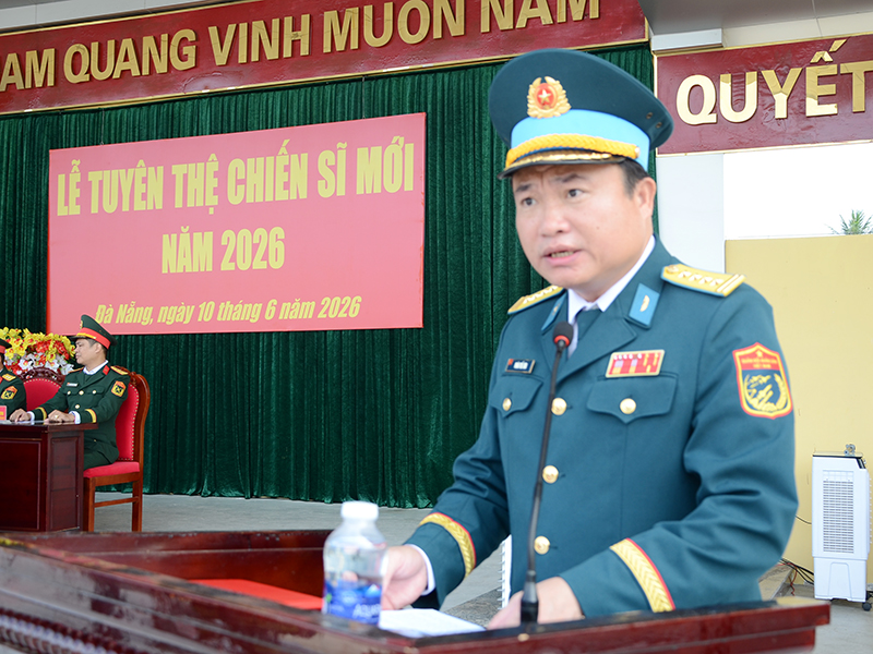 Các đơn vị trong Quân chủng Phòng không-Không quân tổ chức Lễ tuyên thệ chiến sĩ mới năm 2026