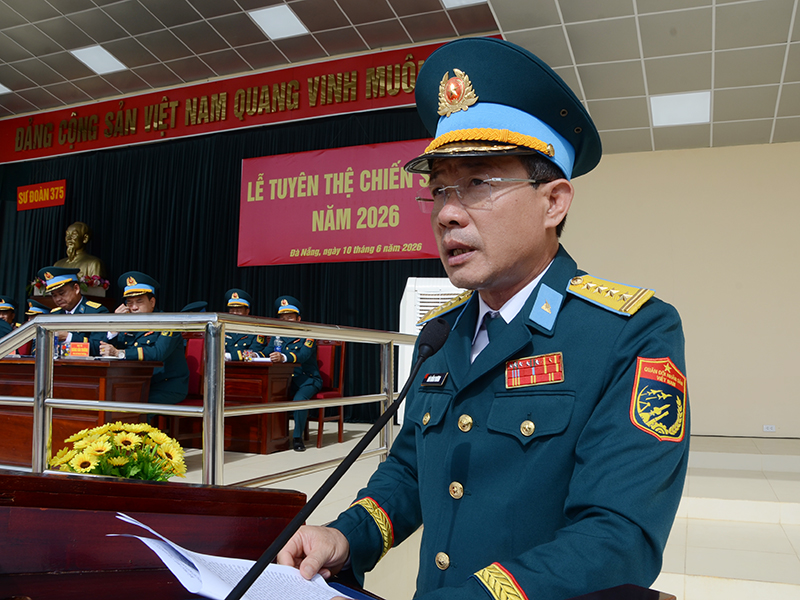Các đơn vị trong Quân chủng Phòng không-Không quân tổ chức Lễ tuyên thệ chiến sĩ mới năm 2026