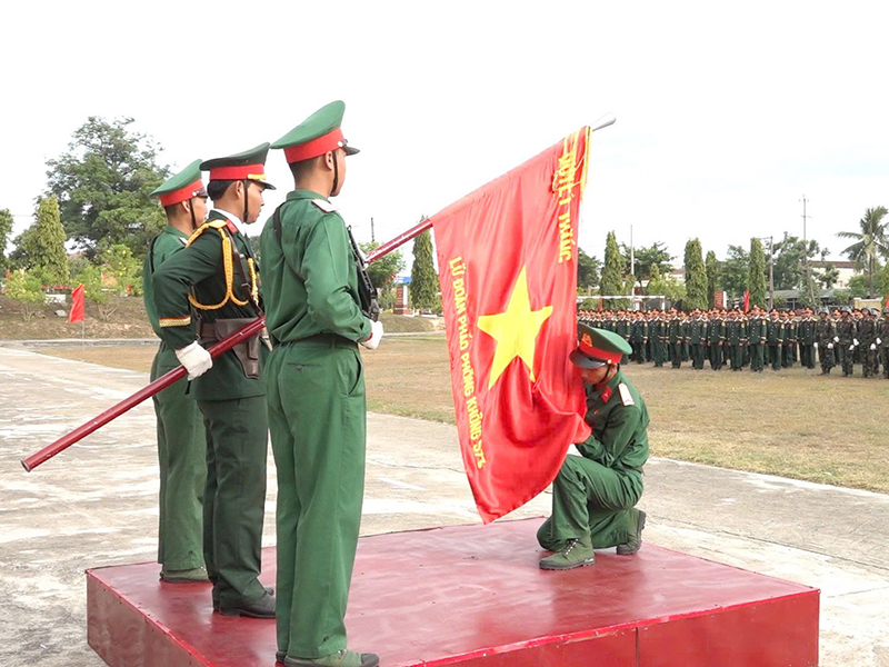 Các đơn vị trong Quân chủng Phòng không-Không quân tổ chức Lễ tuyên thệ chiến sĩ mới năm 2026