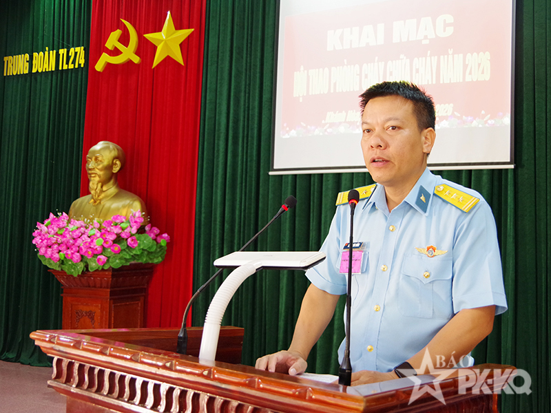 Trung đo&agrave;n 274 tổ chức Hội thao ph&ograve;ng ch&aacute;y, chữa ch&aacute;y