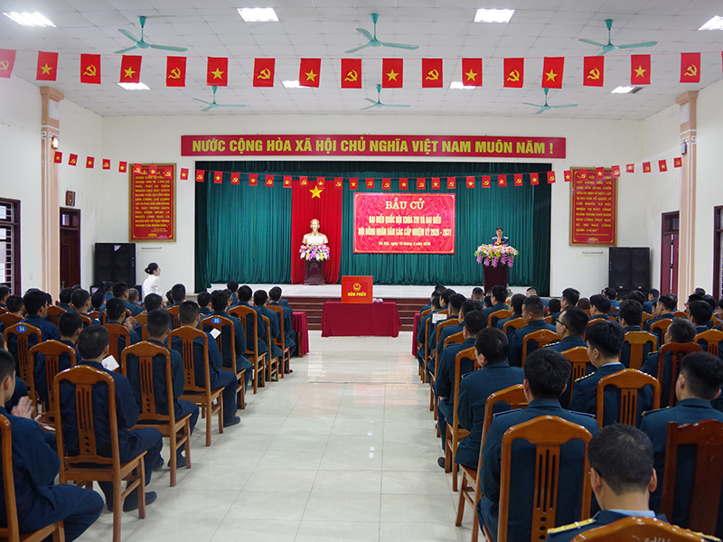 Cử tri Qu&acirc;n chủng Ph&ograve;ng kh&ocirc;ng - Kh&ocirc;ng qu&acirc;n tham gia bầu cử đại biểu Quốc hội kh&oacute;a XVI v&agrave; đại biểu Hội đồng nh&acirc;n d&acirc;n c&aacute;c cấp nhiệm kỳ 2026-2031