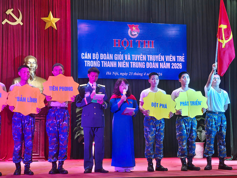 Trung đo&agrave;n 218 tổ chức Hội thi C&aacute;n bộ Đo&agrave;n giỏi v&agrave; Tuy&ecirc;n truyền vi&ecirc;n trẻ năm 2026