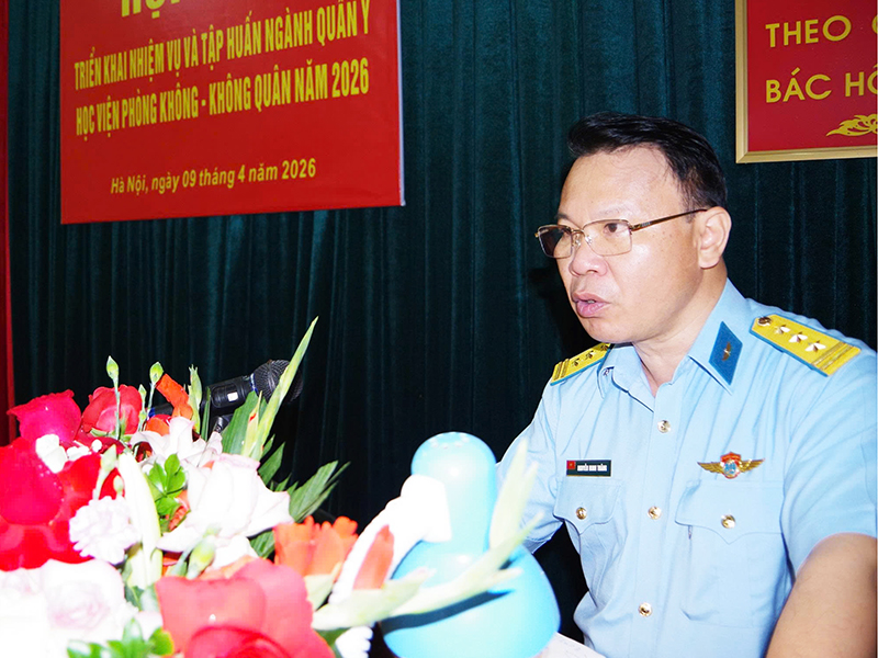 Học viện Ph&ograve;ng kh&ocirc;ng-Kh&ocirc;ng qu&acirc;n tập huấn c&ocirc;ng t&aacute;c qu&acirc;n y năm 2026