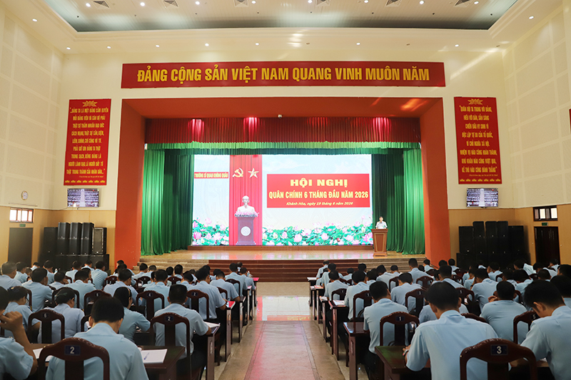 Trường Sĩ quan Không quân tổ chức Hội nghị Quân chính 6 tháng đầu năm 2026