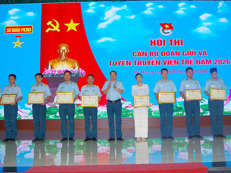 Sư đo&agrave;n 363 tổ chức Hội thi c&aacute;n bộ Đo&agrave;n giỏi v&agrave; Tuy&ecirc;n truyền vi&ecirc;n trẻ năm 2026