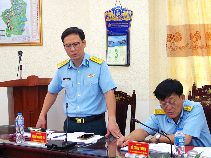 Đảng ủy Học viện Ph&ograve;ng kh&ocirc;ng - Kh&ocirc;ng qu&acirc;n sơ kết c&ocirc;ng t&aacute;c l&atilde;nh đạo 6 th&aacute;ng đầu năm 2026