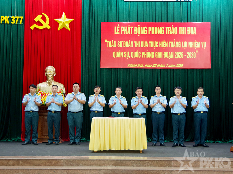 Sư đoàn 377 phát động phong trào thi đua thực hiện thắng lợi nhiệm vụ quân sự, quốc phòng giai đoạn 2026 - 2030