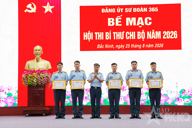 Đảng ủy Sư đo&agrave;n 365 tổ chức Hội thi B&iacute; thư chi bộ năm 2026