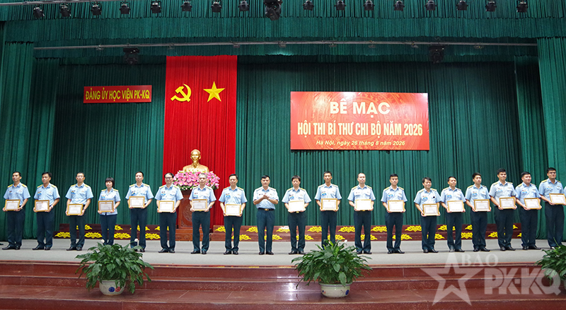 Đảng ủy Học viện Ph&ograve;ng kh&ocirc;ng - Kh&ocirc;ng qu&acirc;n tổ chức Hội thi B&iacute; thư chi bộ năm 2026
