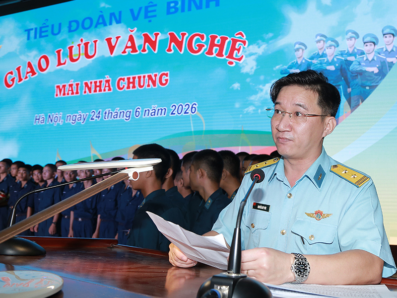 Tiểu đo&agrave;n Vệ binh, Bộ Tham mưu Qu&acirc;n chủng Ph&ograve;ng kh&ocirc;ng-Kh&ocirc;ng qu&acirc;n tổ chức Giao lưu văn nghệ &ldquo;M&aacute;i nh&agrave; chung&rdquo;