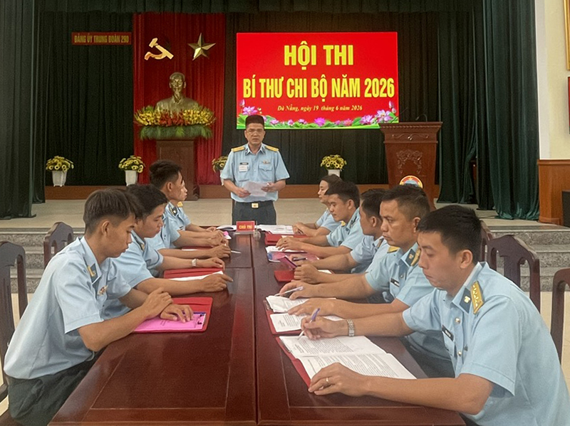 Đảng ủy Trung đo&agrave;n 290 tổ chức Hội thi B&iacute; thư chi bộ năm 2026