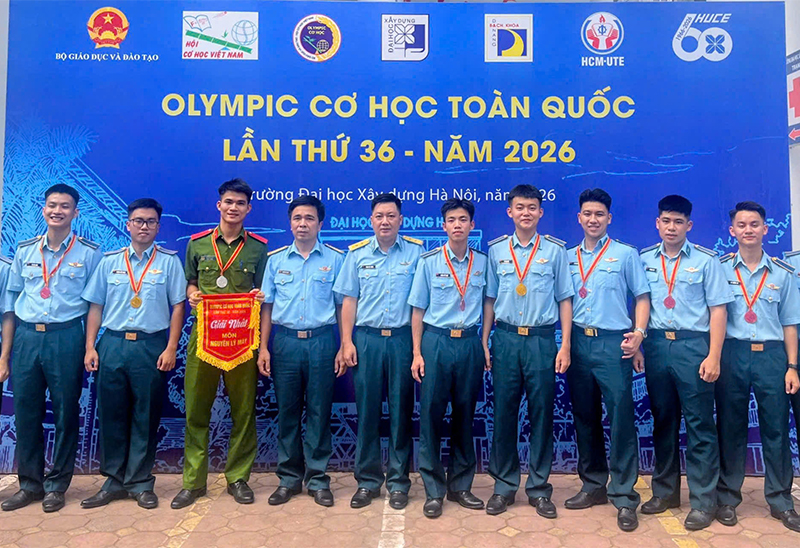 Học viện Phòng không-Không quân đạt giải cao tại kỳ thi Olympic Cơ học toàn quốc lần thứ 36
