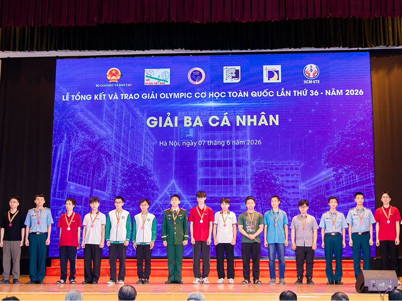 Học viện Phòng không-Không quân đạt giải cao tại kỳ thi Olympic Cơ học toàn quốc lần thứ 36
