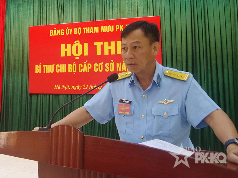 Đảng ủy Bộ Tham mưu Ph&ograve;ng kh&ocirc;ng-Kh&ocirc;ng qu&acirc;n tổ chức Hội thi B&iacute; thư chi bộ cấp cơ sở năm 2026