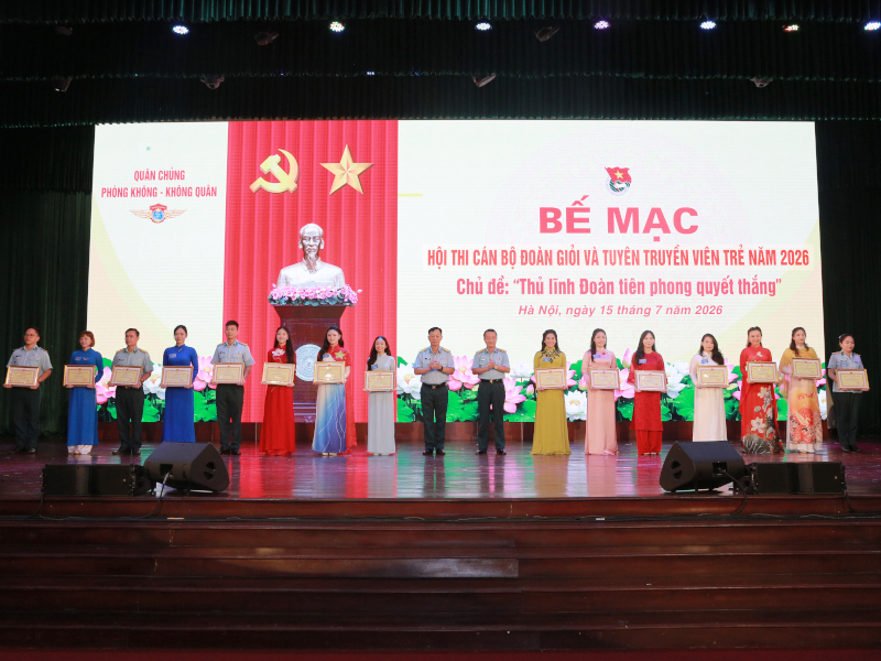 Qu&acirc;n chủng Ph&ograve;ng kh&ocirc;ng-Kh&ocirc;ng qu&acirc;n tổ chức th&agrave;nh c&ocirc;ng Hội thi C&aacute;n bộ Đo&agrave;n giỏi v&agrave; Tuy&ecirc;n truyền vi&ecirc;n trẻ năm 2026