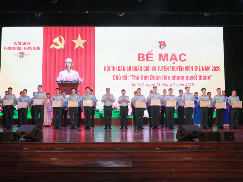 Qu&acirc;n chủng Ph&ograve;ng kh&ocirc;ng-Kh&ocirc;ng qu&acirc;n tổ chức th&agrave;nh c&ocirc;ng Hội thi C&aacute;n bộ Đo&agrave;n giỏi v&agrave; Tuy&ecirc;n truyền vi&ecirc;n trẻ năm 2026
