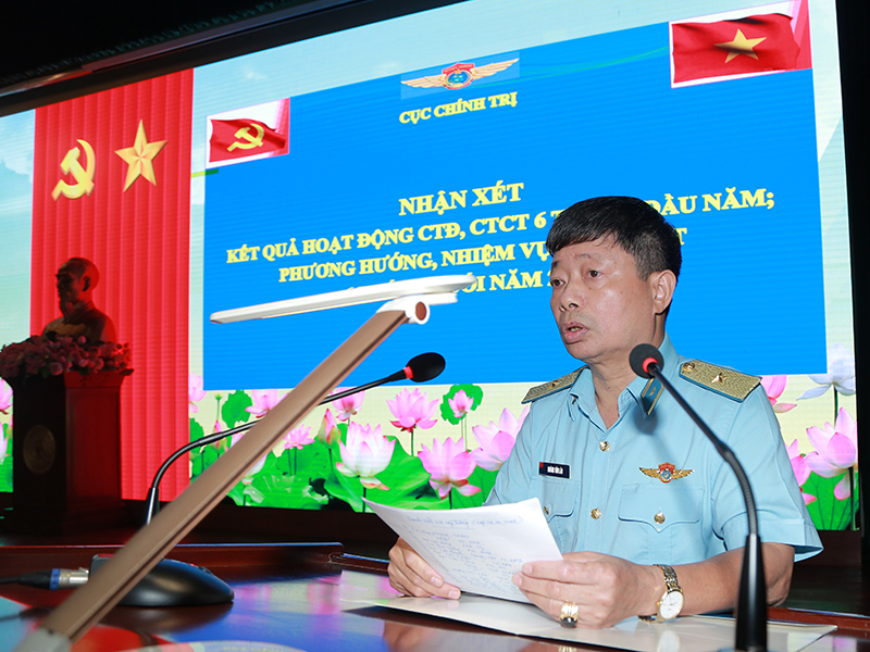 Đảng ủy, Bộ Tư lệnh Qu&acirc;n chủng Ph&ograve;ng kh&ocirc;ng-Kh&ocirc;ng qu&acirc;n tổ chức Hội nghị qu&acirc;n ch&iacute;nh 6 th&aacute;ng đầu năm 2026