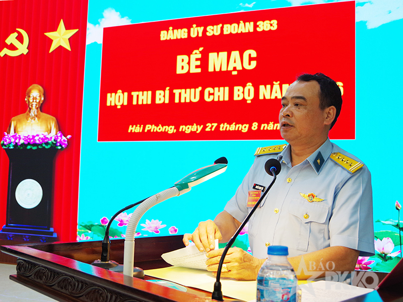 Đảng ủy Sư đo&agrave;n 363 tổ chức Hội thi B&iacute; thư chi bộ năm 2026