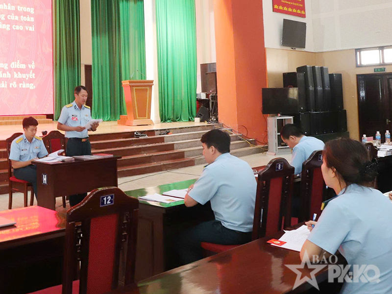 Trường Sĩ quan Kh&ocirc;ng qu&acirc;n tổ chức Hội thi B&iacute; thư chi bộ cấp Trường năm 2026