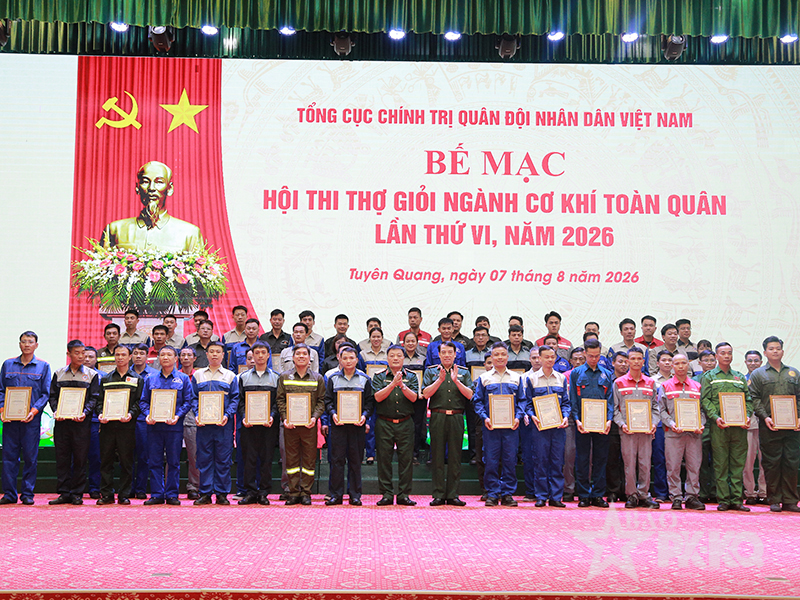 Qu&acirc;n chủng Ph&ograve;ng kh&ocirc;ng-Kh&ocirc;ng qu&acirc;n đạt giải nhất to&agrave;n đo&agrave;n v&agrave; 4 &ldquo;b&agrave;n tay v&agrave;ng&rdquo; tại Hội thi thợ giỏi ng&agrave;nh cơ kh&iacute; to&agrave;n qu&acirc;n lần thứ VI năm 2026