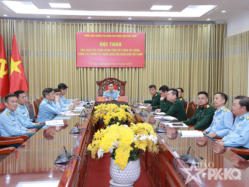 Tổng cục Ch&iacute;nh trị tổ chức Hội thảo bản thảo hai c&ocirc;ng tr&igrave;nh tổng kết c&ocirc;ng t&aacute;c Đảng, c&ocirc;ng t&aacute;c ch&iacute;nh trị