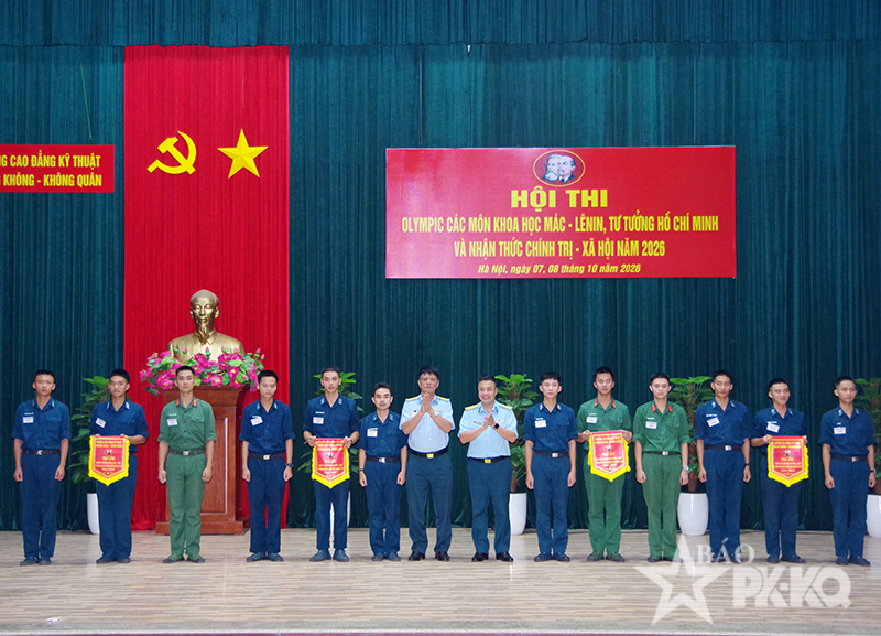 Trường Cao đẳng Kỹ thuật PK-KQ tổ chức Hội thi Olympic c&aacute;c m&ocirc;n khoa học M&aacute;c - L&ecirc;nin, tư tưởng Hồ Ch&iacute; Minh năm 2026