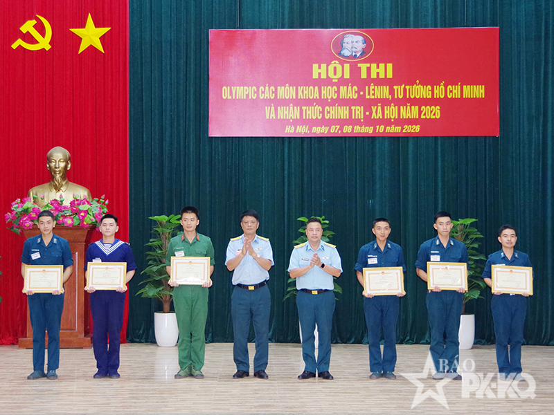 Trường Cao đẳng Kỹ thuật PK-KQ tổ chức Hội thi Olympic c&aacute;c m&ocirc;n khoa học M&aacute;c - L&ecirc;nin, tư tưởng Hồ Ch&iacute; Minh năm 2026
