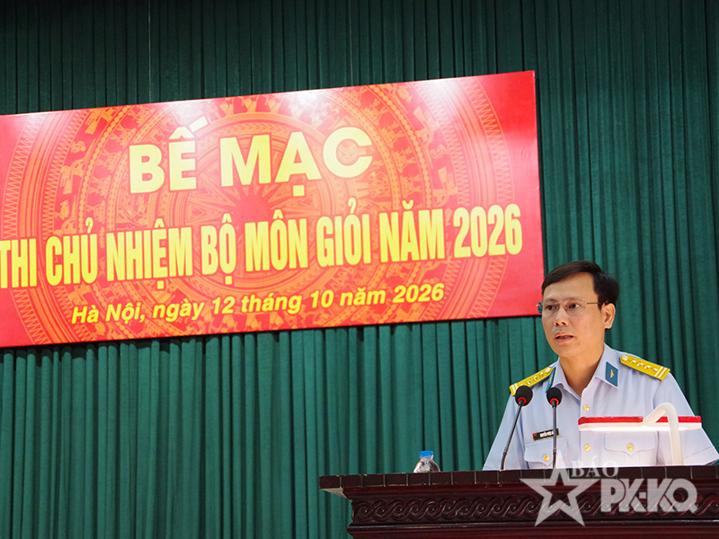 Học viện Ph&ograve;ng kh&ocirc;ng-Kh&ocirc;ng qu&acirc;n tổ chức thi Chủ nhiệm bộ m&ocirc;n giỏi năm 2026