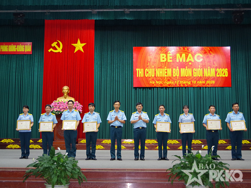 Học viện Ph&ograve;ng kh&ocirc;ng-Kh&ocirc;ng qu&acirc;n tổ chức thi Chủ nhiệm bộ m&ocirc;n giỏi năm 2026