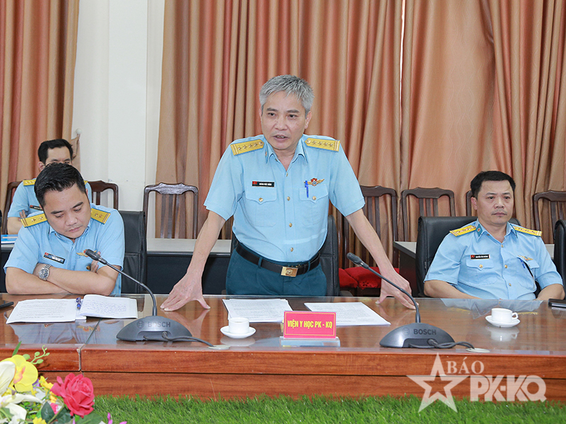 Viện Y học Ph&ograve;ng kh&ocirc;ng-Kh&ocirc;ng qu&acirc;n giao nhiệm vụ cho lực lượng c&ocirc;ng t&aacute;c tại Đặc khu Trường Sa