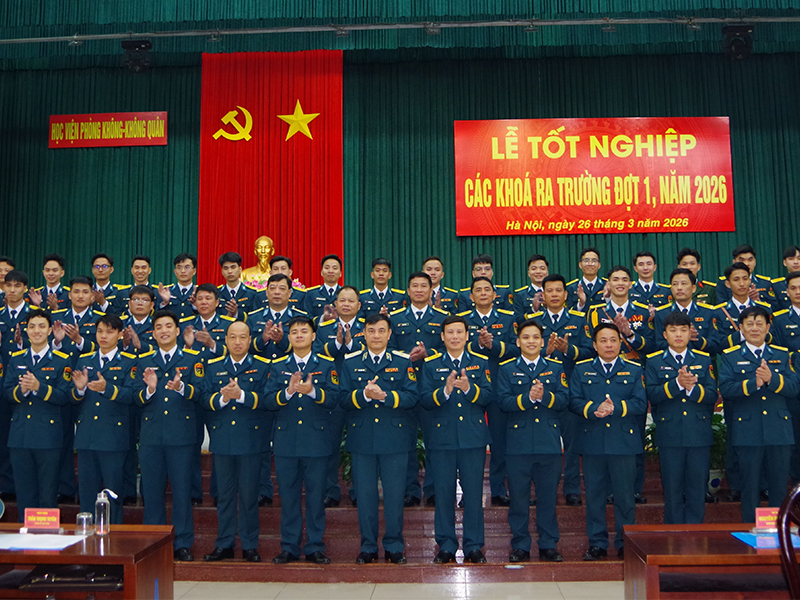 Học viện Ph&ograve;ng kh&ocirc;ng - Kh&ocirc;ng qu&acirc;n tổ chức Lễ tốt nghiệp ra trường đợt 1 năm 2026