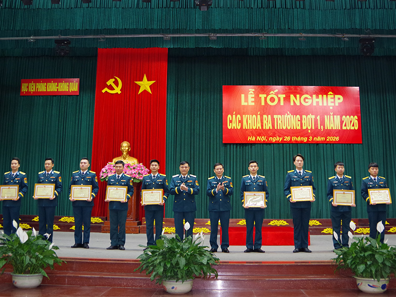Học viện Ph&ograve;ng kh&ocirc;ng - Kh&ocirc;ng qu&acirc;n tổ chức Lễ tốt nghiệp ra trường đợt 1 năm 2026