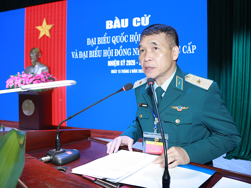 Cử tri Qu&acirc;n chủng Ph&ograve;ng kh&ocirc;ng - Kh&ocirc;ng qu&acirc;n tham gia bầu cử đại biểu Quốc hội kh&oacute;a XVI v&agrave; đại biểu Hội đồng nh&acirc;n d&acirc;n c&aacute;c cấp nhiệm kỳ 2026-2031