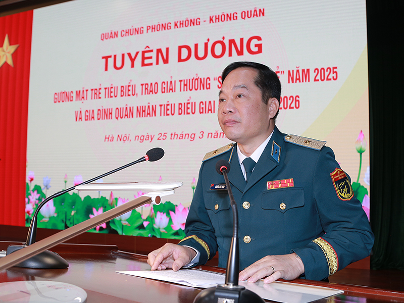 Qu&acirc;n chủng Ph&ograve;ng kh&ocirc;ng-Kh&ocirc;ng qu&acirc;n Tuy&ecirc;n dương Gương mặt trẻ ti&ecirc;u biểu, trao Giải thưởng &ldquo;S&aacute;ng tạo trẻ&rdquo; năm 2025; biểu dương gia đ&igrave;nh qu&acirc;n nh&acirc;n ti&ecirc;u biểu giai đoạn 2024-2026