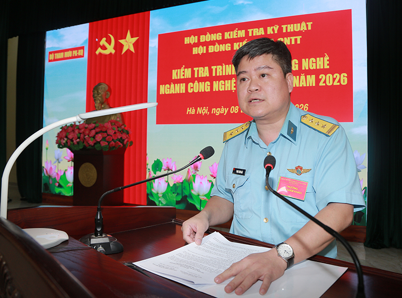 Kiểm tra tr&igrave;nh độ kỹ năng nghề ng&agrave;nh C&ocirc;ng nghệ th&ocirc;ng tin trong Qu&acirc;n chủng Ph&ograve;ng kh&ocirc;ng - Kh&ocirc;ng qu&acirc;n năm 2026