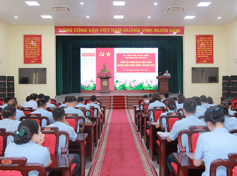 Kiểm tra tr&igrave;nh độ kỹ năng nghề ng&agrave;nh C&ocirc;ng nghệ th&ocirc;ng tin trong Qu&acirc;n chủng Ph&ograve;ng kh&ocirc;ng - Kh&ocirc;ng qu&acirc;n năm 2026