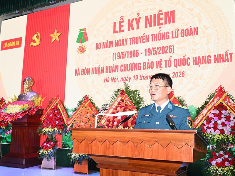 Lữ đo&agrave;n C&ocirc;ng binh 28 tổ chức Lễ Kỷ niệm 60 năm ng&agrave;y truyền thống Lữ đo&agrave;n (19-5-1966/19-5-2026) v&agrave; đ&oacute;n nhận Hu&acirc;n chương bảo vệ Tổ quốc hạng Nhất.