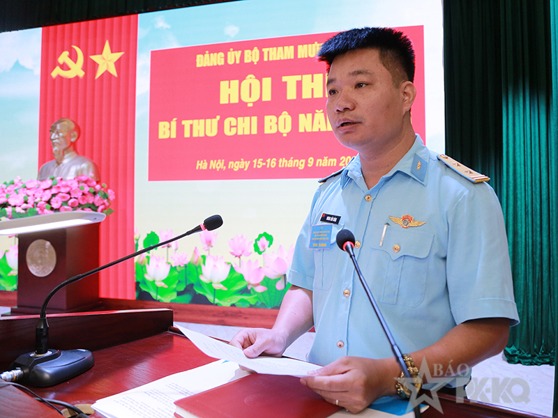 Đảng ủy Bộ Tham mưu Ph&ograve;ng kh&ocirc;ng-Kh&ocirc;ng qu&acirc;n tổ chức Hội thi B&iacute; thư chi bộ năm 2026