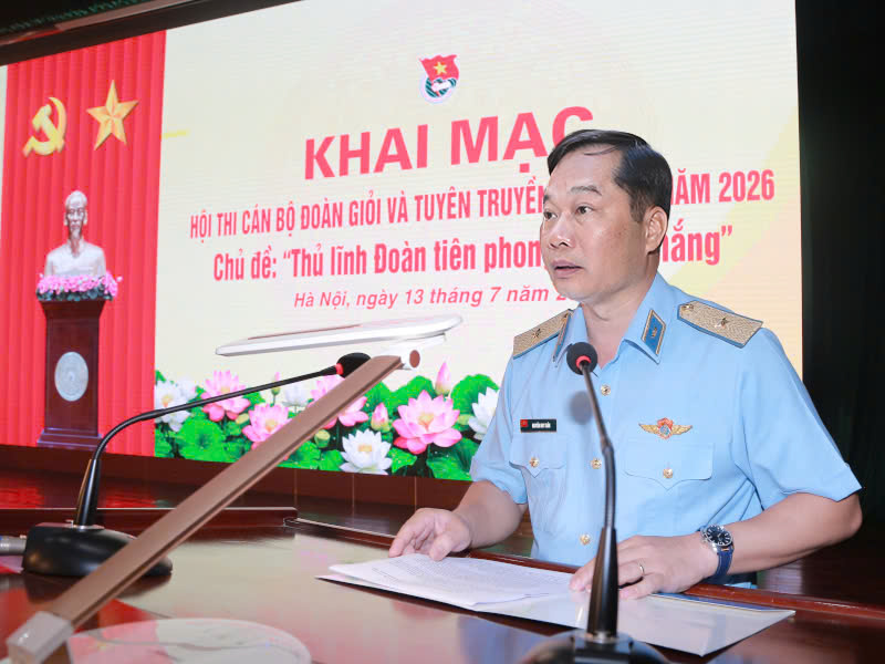 Quân chủng Phòng không-Không quân khai mạc Hội thi Cán bộ Đoàn giỏi và Tuyên truyền viên trẻ năm 2026