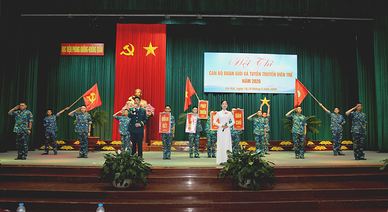 Học viện Ph&ograve;ng kh&ocirc;ng-Kh&ocirc;ng qu&acirc;n tổ chức Hội thi c&aacute;n bộ Đo&agrave;n giỏi v&agrave; tuy&ecirc;n truyền vi&ecirc;n trẻ năm 2026